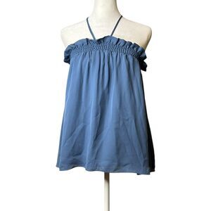 NEW Gianni Bini Tube Top Camisole Flowy Dusty Blue Size XS